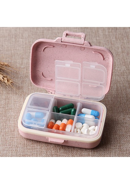 6 Bölmeli Mühürlü Hap Kutusu, Taşınabilir Hap Kutusu, Taşınabilir Mini Kutusu, Küçük Hap Kutusu, Sıradan Yeşil (Yurt Dışından) modelleri