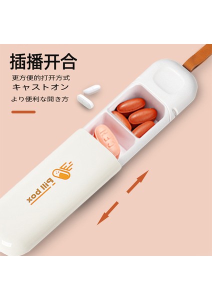 Taşınabilir Mühürlü Kutu Seyahat Bölünmüş Saklama Kutusu Mini Hap Kutusu Depolama 1 Gün Bölünmüş Küçük Kutusu Büyük ve Küçük (Yurt Dışından) fırsatları