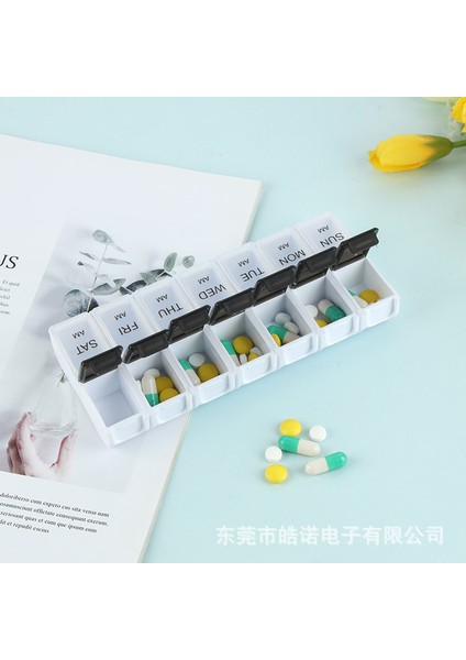 Haftanın Yedi Günü Kullanılabilen 14 Hücreli Çıkarılabilir Taşınabilir Küçük Hap Kutusu, Mini Kombine Hap Kutusu, Yedi Renk (Yurt Dışından) indirimleri