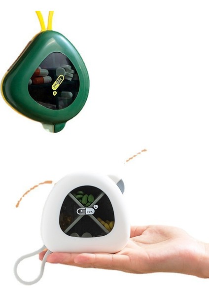 Taşınabilir Kutusu, Küçük Mini Saklama Kutusu, Mühürlü Kutu, Neme Dayanıklı Taşınabilir Kutusu, Kutusu, Hap Kutusu, Gri (Yurt Dışından) fırsatları