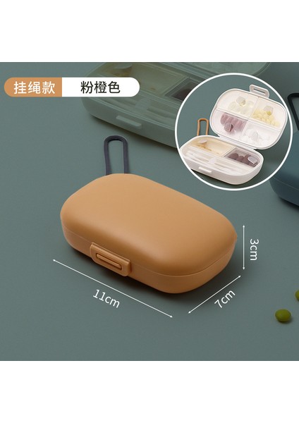 ve Bölünmüş Kutusu. Haftanın Yedi Günü Yanınızda Taşıyın. Mini Saklama Kutusu. Hapları 7 Bölmeye Ayırın. Kordon Pembe ve Turuncu. [taşıması Kolay] 2 Paket (Yurt Dışından)