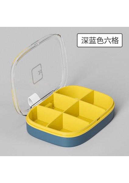 Küçük Hap Kutusu, Büyük Kapasiteli, Taşınabilir, Bir Haftaya Bölünmüş Hap Kutusu, Taşınabilen Saklama Kutusu, Sabah, Gece Yarısı ve Akşam Mini Kapalı Hap Kutusu, 6 Bölmeli, Kırık Beyaz (Yurt Dışından)