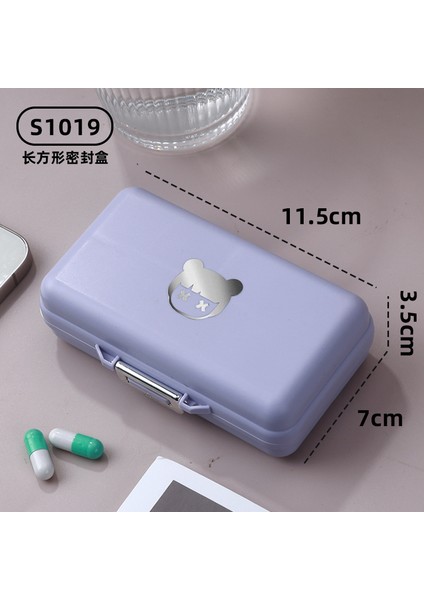 Hap Kutusu Taşınabilir Açık Dopamin Yedi Gün Hapı Takı Mühürlü Saklama Kutusu Saf Beyaz-21 Bölmeler (Yurt Dışından)
