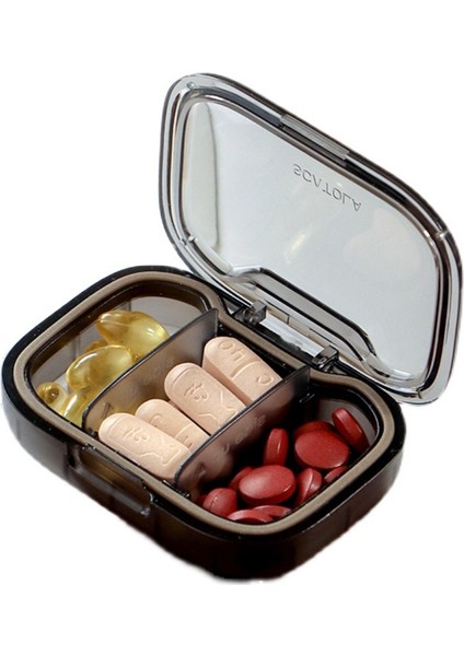 Küçük Kutusu Taşınabilir Mini Küçük Taşınabilir Saklama Mühürlü Kutusu Gri Mühürlü 6 Bölme (Iç Bölme Çıkarılabilir) + Kesici (Yurt Dışından) indirimleri