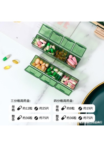 7 Gün, Günde Üç Kez Taşınabilir Kutusu, Haftada 7 Gün Kutusu, Siyah 28 Bölme [malzeme + Üçlü Sızdırmazlık ve Neme Dayanıklı] (Yurt Dışından) modelleri