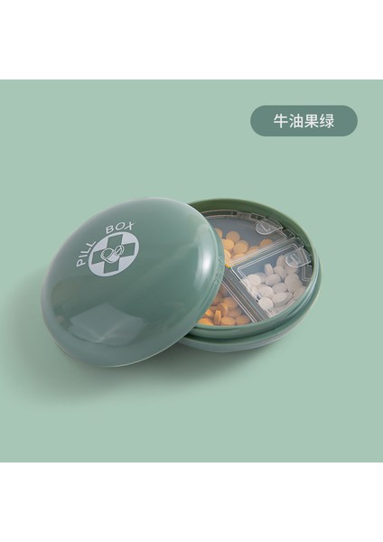 Yeni Macaron Hap Kutusu Uygun Dağıtım Kutusu Mini Taşınabilir Hap Saklama Kutusu Neme Dayanıklı Mühürlü Hap Kutusu Süt Beyaz (Yurt Dışından)