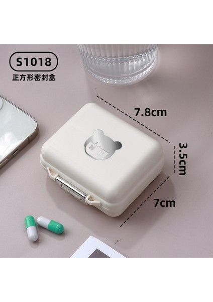 Hap Kutusu Taşınabilir Açık Dopamin Yedi Gün Hapı Takı Mühürlü Saklama Kutusu S1018 Hap Kutusu-Mor (Yurt Dışından)