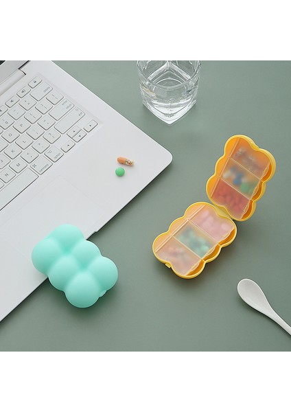 Hap Kutusu Ev Saklama Kutusu Yaratıcı Mühürlü Mini Hap Kutusu Taşınabilir Alt Ambalaj Hap Kutusu Sarı (Yurt Dışından) modelleri