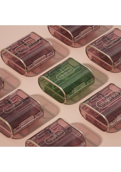 Küçük Kutusu Haftanın Yedi Günü Taşınabilir Bölücü Paketlemeyi Hatırlatan Saklama Kutusu Pembe (Yurt Dışından) fırsatları