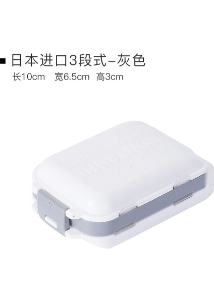 Taşınabilir Hap Kutusu, Küçük Mini Taşınabilir Büyük Kapasiteli Kutu, 7 Günlük Insanlar Için Tablet Ambalaj Kutusu [8 Bölme] 3 Katmanlı Katlanabilir [şeffaf Mavi] (Yurt Dışından)