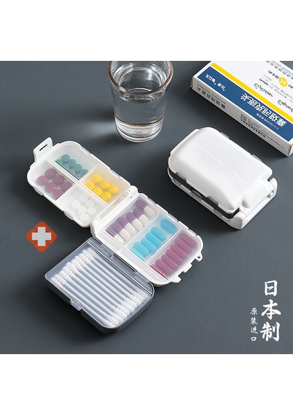 Taşınabilir Hap Kutusu, Küçük Mini Taşınabilir Büyük Kapasiteli Kutu, 7 Günlük Insanlar Için Tablet Ambalaj Kutusu [8 Bölme] 3 Katmanlı Katlanabilir [şeffaf Mavi] (Yurt Dışından) fırsatları