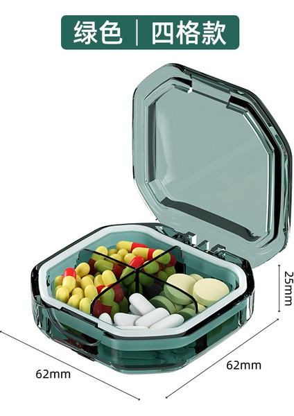 Mühürlü Kutusu Ambalaj Kutusu Şeffaf Plastik Yedi Günlük Taşınabilir Bir Haftalık Gıda Sınıfı Kutusu Saklama Kutusu Şeffaf Siyah (Yurt Dışından)