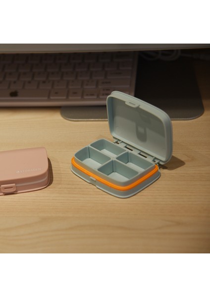 Hap Kutusu Taşınabilir Kutusu Iş Gezisi Için Mini Nem Geçirmez Yeniden Paketlenmiş Kutusu Taşınabilir Hap Kutusu Hap Kutusu Altı Bölmeli Yeşil (Yurt Dışından) fırsatları