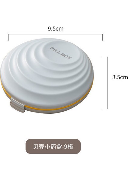 Mühürlü Neme Dayanıklı Hap Kutusu, Taşınabilir Mini Hap Kutusu, Kontrast Renk, Büyük Kapasiteli Taşınabilir Hap Paketleme Saklama Kutusu, Öğrenci Mavi Kabuğu (Yurt Dışından)