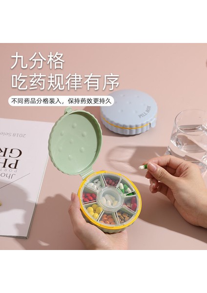 Mühürlü Neme Dayanıklı Hap Kutusu, Taşınabilir Mini Hap Kutusu, Kontrast Renk, Büyük Kapasiteli Taşınabilir Hap Paketleme Saklama Kutusu, Öğrenci Mavi Kabuğu (Yurt Dışından) modelleri