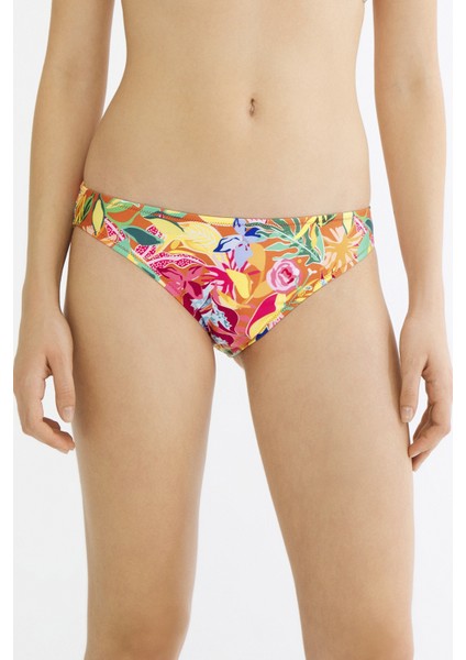 Çok Renkli Flory Slip Bikini Altı fırsatları