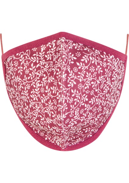 Bordo Desenli Maske modelleri