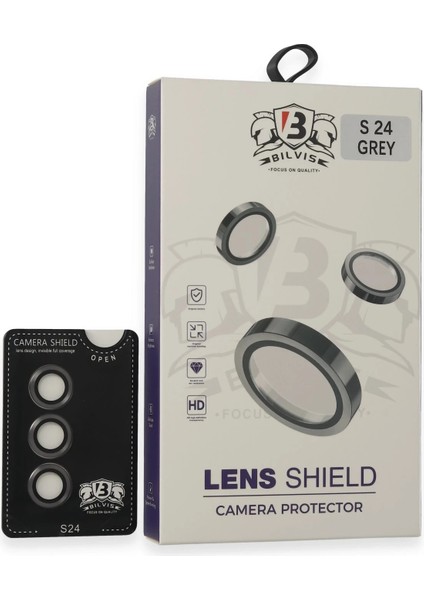 Zengezur Newface Samsung Galaxy S24 Bilvis Titan Kamera Lens - Titan Gri