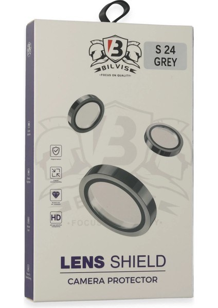 Zengezur Newface Samsung Galaxy S24 Bilvis Titan Kamera Lens - Titan Gri modelleri