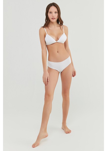 #izbırakmaz Fresh Görünmez Pamuklu Beyaz Hipster Külot