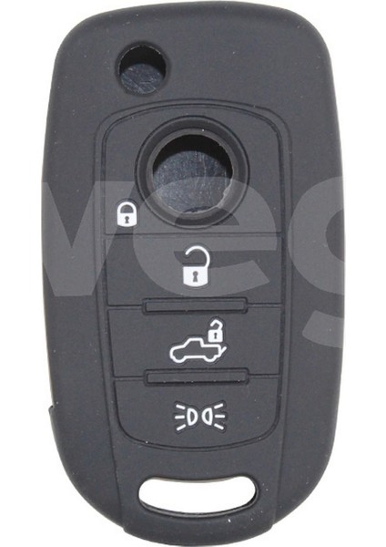 Zengezur Kontak Anahtar Kumanda Koruyucu Kilif Silikon Fiat Egea Cronos 500X Siyah