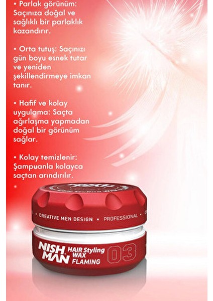 Saç Şekillendirici Ultra Sert Parlak Wax 100 ml Profesyonel Kullanım İçin modelleri