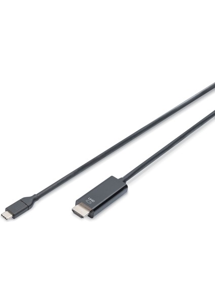 Dıgıtus USB Type-C Gen2 Adapter / Converter Cable, Type-C To HDMI A M/m, 2m, 4K/60Hz, 18GB, Bl, Gold