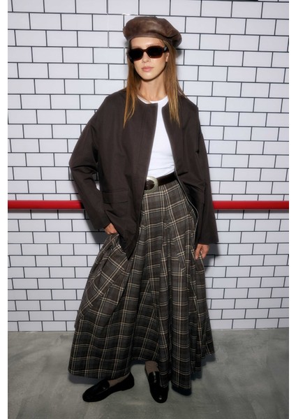 Kanvas Bomber Ceket Kahve