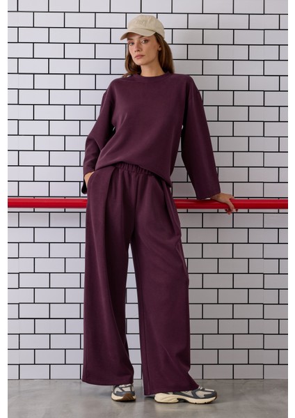 Örme Modal Pantolon Bordo