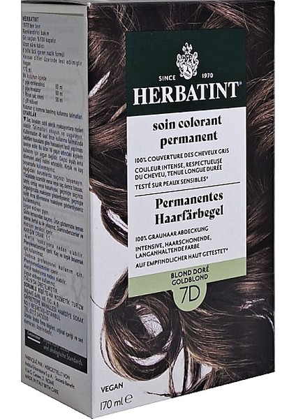 Saç Boyası 7d Blond Dore - Golden Blonde 170 ml