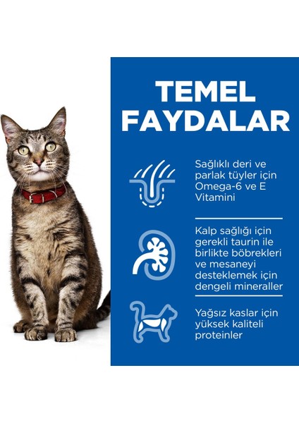 Scıence Plan Yetişkin Tavuklu Kedi Maması 3 kg modelleri
