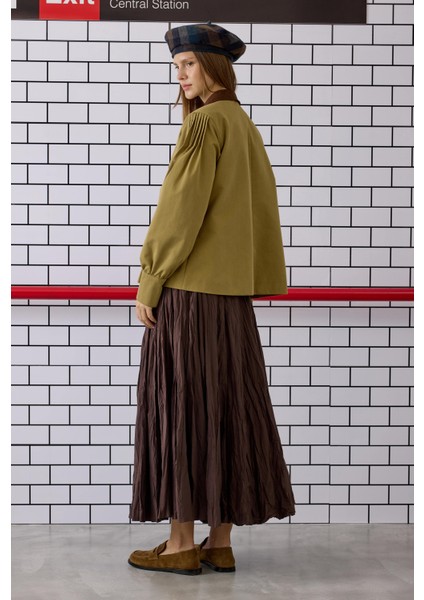 Nervürlü Kanvas Ceket Haki modelleri