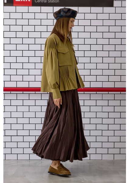 Nervürlü Kanvas Ceket Haki indirimleri