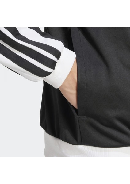 3-Stripes Tricot Regular Fit Colorblock Erkek Siyah Sweatshirt - JI8838 fırsatları