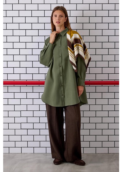 Reglan Kol Basic Gömlek Orman Yeşili