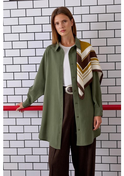 Reglan Kol Basic Gömlek Orman Yeşili fiyatları