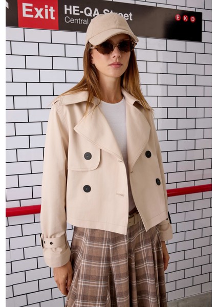 Kısa Trençkot Soft Kaşmir modelleri