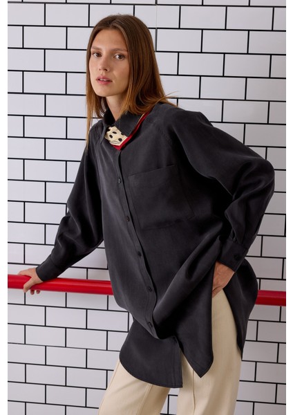 Reglan Kol Basic Gömlek Siyah