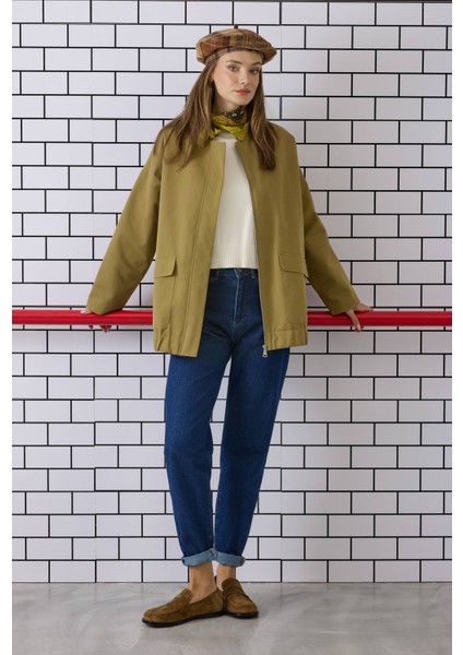 Kanvas Bomber Ceket Haki fırsatları