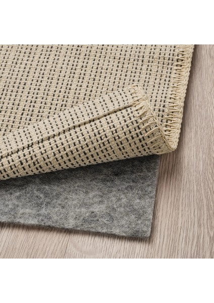 Tıphede Küçük Halı Natürel Siyah 50X80 cm Dikdörtgen Düz Dokuma fırsatları