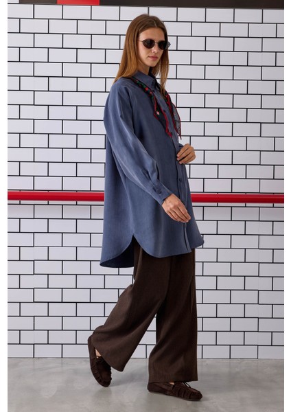 Reglan Kol Basic Gömlek Kot Mavi fiyatları