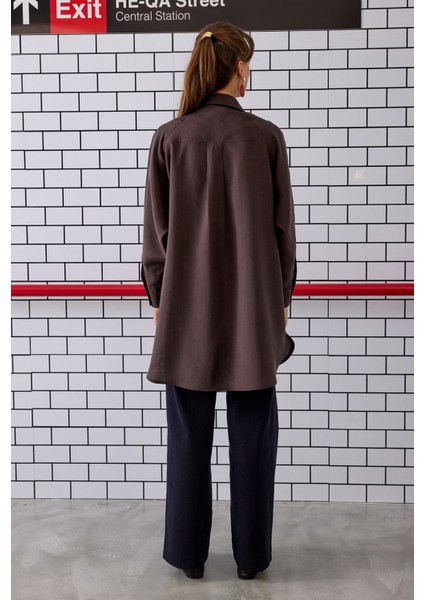 Reglan Kol Basic Gömlek Acı Kahve fırsatları