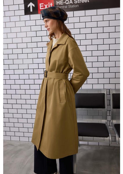 Minimal Trençkot Zeytin modelleri