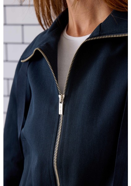 Bağcıklı Helen Ceket Lacivert modelleri