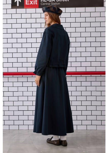 Bağcıklı Helen Ceket Lacivert indirimleri