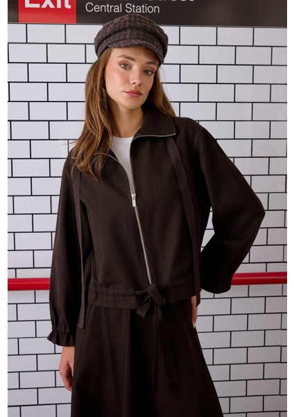 Bağcıklı Helen Ceket Acı Kahve fiyatları