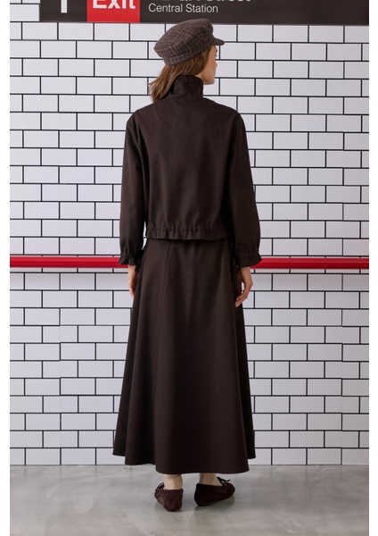 Bağcıklı Helen Ceket Acı Kahve indirimleri