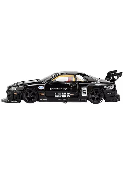 Nissan Lb ER34 Super Silhouette Skyline Black 1/64 MGT00844-BL modelleri