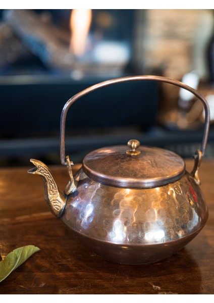 Bakır Zen Demlik Çekiç Dövme Oksit Renk No:2