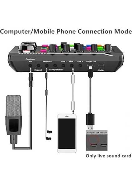 Stüdyo Ses Mikseri Şarjlı Dj Canlı Yayın Kondenser Mikrofon Bağlantısı F998 Bluetooth Bağlantısı indirimleri